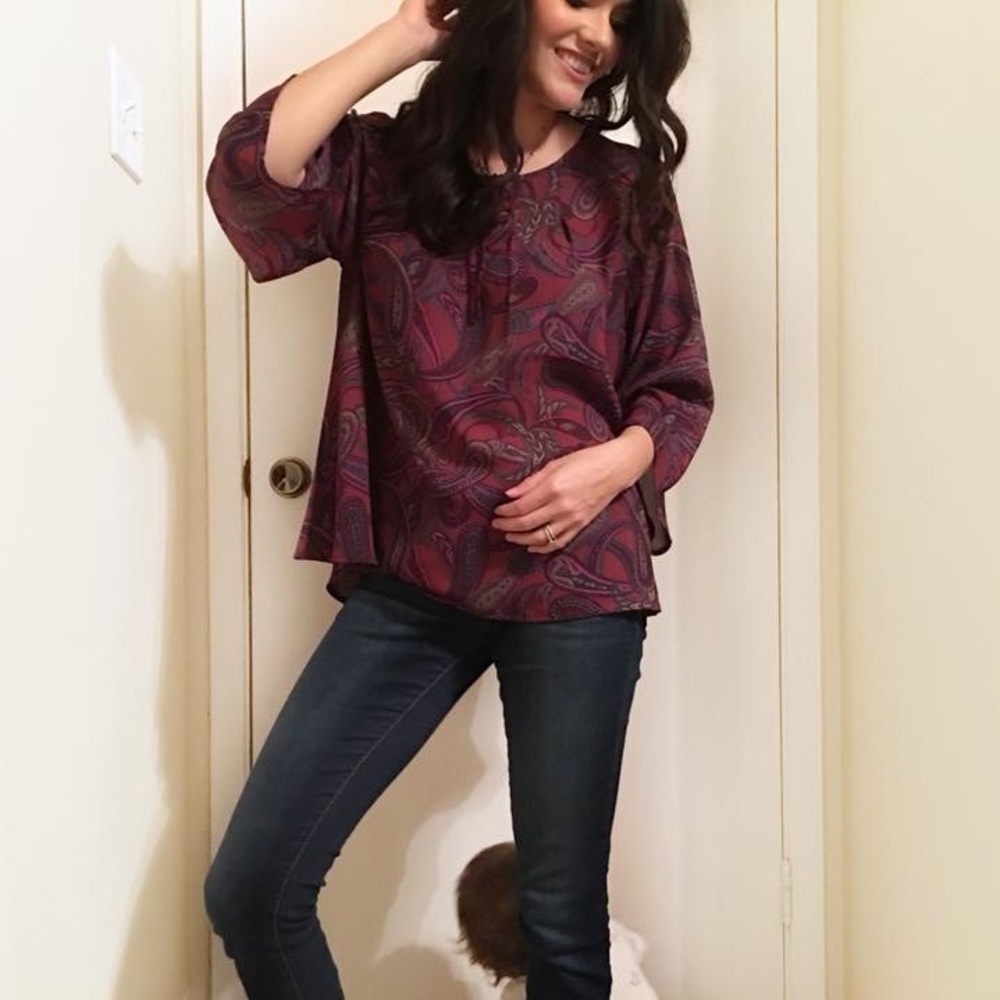 NWOT Paisley Blouse - Medium